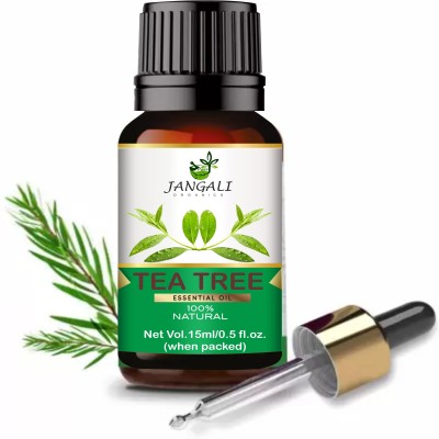Pure Jangali Organics Tea Tree Oil for Acne and Blemish-Free Skin (15 ml)(15 ml)