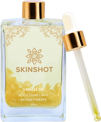 skinshot Vanillé Oil | Organic Oil for Face, Body, Hair, Nail, & Aromatherapy(100 ml)