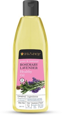 Soulflower Rosemary Lavender Essential | Pure, Organic & Cold Pressed Oil(120 ml)