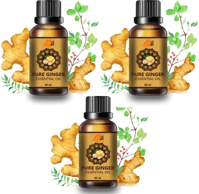 Ordershock Herbal Ginger Massage Oil Tummy Ginger Oil For Belly Drainage Oil 90ml Pack of 3(90 ml)