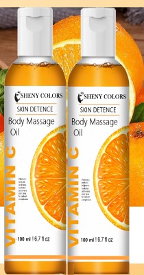 SHENY COLORS Orange Essential Oil | 200ml | Vitamin C Rich, Skin Care Pack Of 2(200 ml)