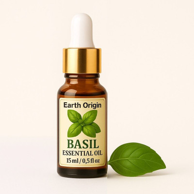 Earth Origin Tulsi (Basil) undiluted essential oil - Aromatherapy Professional(15 ml)