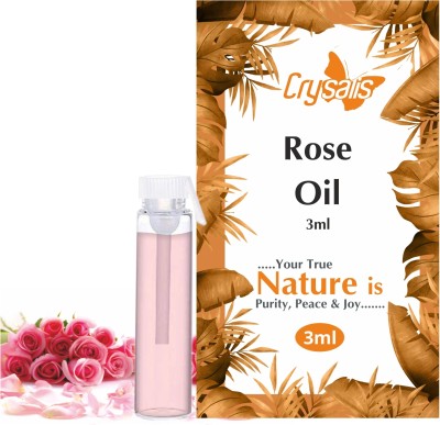 Crysalis Rose (Rosa) Oil | Pure & Natural Undiluted Steam Distilled Essential Oil(3 ml)
