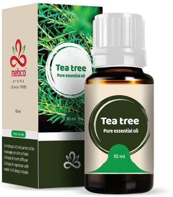 nebco aroma Tea Tree Essential Oil for Skin Glow And Hairs Helps in Concentration(10 ml)