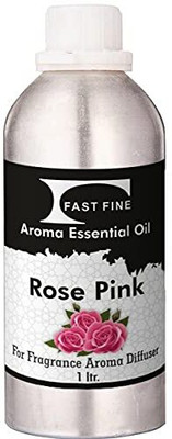 FAST FINE Pure Rose Pink Diffuser Aroma Essential Oil long lasting Aroma Perfume(1000 ml)