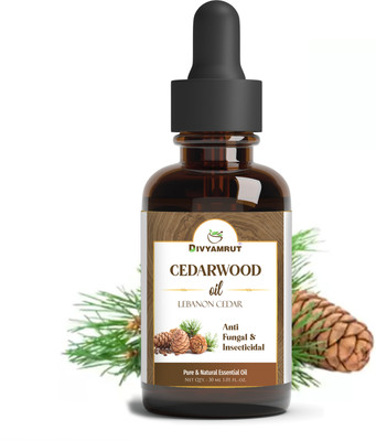 DIVYAMRUT Premium Cederwood Oil - Natural Aromatherapy, Stress Relief, and More(30 ml)