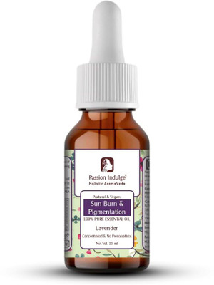 Passion Indulge Lavender Essential Oil for Acne, Sun Burn, Pigmentation and Insect Repellent - 10ml(10 ml)