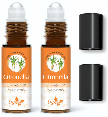 Crysalis Pure & Natural Citronella Essential oil Roll on - 5ml (pack of 2)(5 ml)