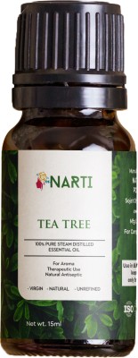 NARTI Tea Tree Essential Oil, For Acne, Pimples, Scars, Skin, Face, Hair Care(15 ml)