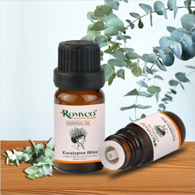 ROMYCO Eucalyptus Essential Oil clears nasal congestion, ease breathing, purify air(30 ml)