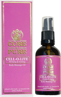 CORE & PURE Cell-o-lite Body Massage Oil Helps in Cellulite Reduction|Natural Essential Oils(50 ml)