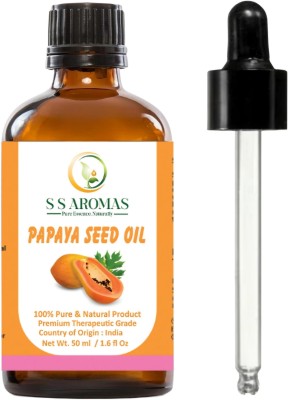 S S AROMAS Natural Papaya Seed Oil/ Cold Pressed/ Therapeutic Grade/Skin & Hair Care(50 ml)