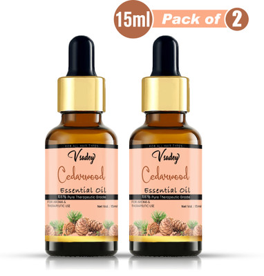 vsadey Cedarwood Essential Oil - 15 ml (Pack of 2)(30 ml)