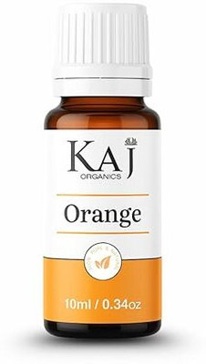 KAJ ORGANICS Orange Essential Oil 10 ml Bottle for Diffuser Skin and Hair Care(10 ml)