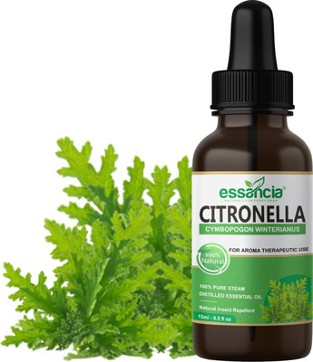 essancia Citronella Essential Oil for Skin, Hair Care & Aromatherapy - Pure & Natural(15 ml)