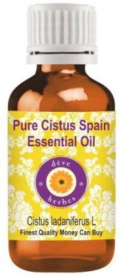 deve herbes Pure Cistus Spain Essential Oil (Cistus ladaniferus L) Steam Distilled(2 ml)