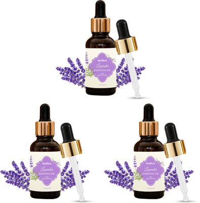 MULLICA Pure Lavender Essential Oil - Aromatherapy(Pack of 3)(90 ml)