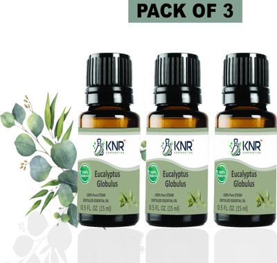 KNR CORPORATION KNR Eucalyptus Essential oil For Skin,Hair and Diffuser -15 ml Each ( pack of 3)(45 ml)