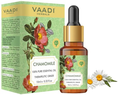 VAADI HERBALS Chamomile Essential Oil Reduces Blemishes Skin Tone Stress Better Sleep , 10 ml(10 ml)