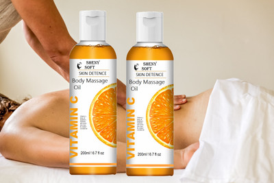 SHENY Non-Sticky for Daily Use After Bath, Massage Oil Enriched(200 ml)