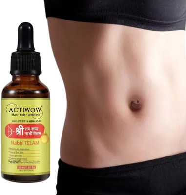 ACTIWOW Nabhi Tailam Herbal Dew Hydrate Shine Belly Oil(30 ml)
