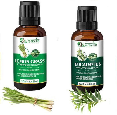 Zazla Essential Oil Lemon-Grass & Eucalyptus(24 ml)
