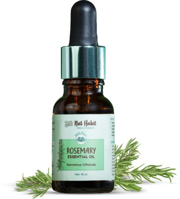 Nat Habit Rosemary Essential Oil For Hair Growth|Skin Health|Stress Relief|Pure Ayurvedic(15 ml)