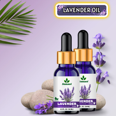 Sonavi Lavender Pure Essential Oil Calming Aromatherapy for Relaxation(60 ml)