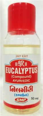JAY KAY Eucalyptus Nilgiri Oil For Cold, Cough, Hair, Skin, Massage,Joint,Aroma, Inhaler(50 ml)