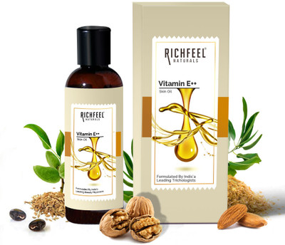 RICHFEEL Vitamin E Oil| Almonds & Walnuts|Anti-Stretch Marks and Scars | 80 ml(80 ml) deal from flipkart