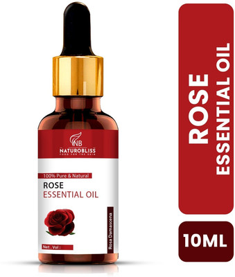 NaturoBliss Rose Essential Oil | Hydrate Your Skin, Relieve Stress and Natural Therapy(10 ml)