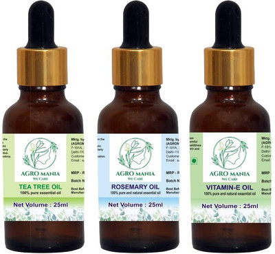 AGRO MANIA Rosemary,Tea Tree & Vitamin E(75 ml)