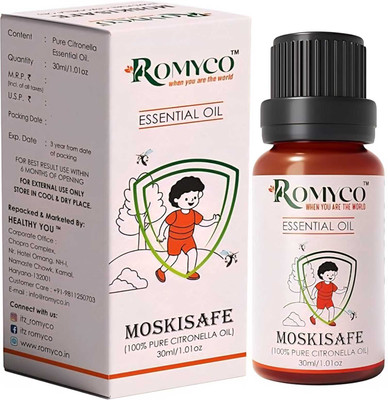 ROMYCO Citronella Essential Oil Pure Natural Mosquito Repellent, Diffuser Aromatherapy(30 ml)