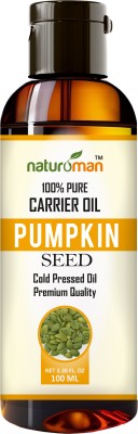 Naturoman Pure & Natural Cold Pressed Pumpkin Seed Carrier Oil for Skin, Hair, Lip and Nail Care, 100 ml(100 ml)