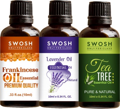SWOSH Pure & Natural Essentials Oils Tea Tree, Frankincense & Lavender Essential Oil(30 ml)