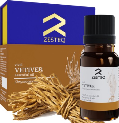 Zesteq Vetiver essential Oil Pure & Natural Therapeutic grade essential oil(15 ml)