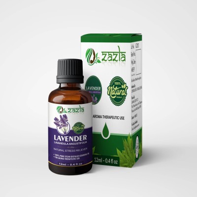 Zazla Lavender Essential Oil (Pure & Natural) For Beautiful Skin & Hair Growth(12 ml)