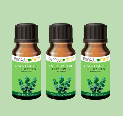 PeepalComm set of 3 natural Eucalyptus (15ml Each) organic essential oil, diffuser oil(45 ml)