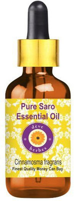 deve herbes Pure Saro Essential Oil (Cinnamosma fragrans) Steam Distilled with Glass Dropper(2 ml)