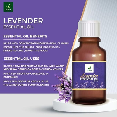 JAINIK Lavender Essential Oil |Fragrance|Diffuser|Candle|Hand Sanitizer(15 ml)