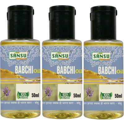 SANSU HEALTH CARE babchi ( Bakuchi tel) white sport 50ml*3(150 ml)