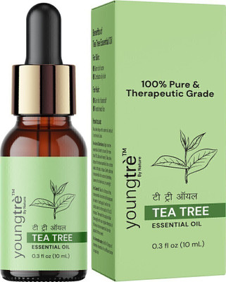 Youngtre Tea tree Essential Oil Pure for Soft Clear Healthy Glow Skin & Reduce Dark Spots(10 ml)