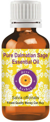 deve herbes Pure Dalmatian Sage Essential Oil (Salvia officinals) Steam Distilled(10 ml)