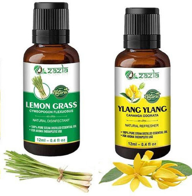 Zazla Essential Oil Lemon-Grass & Ylang-Ylang(24 ml)