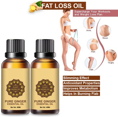 LAVIYO slimming weight loss body fitness oil Shape Slimming Oil For Stomach 40-ML Pack2(40 ml)