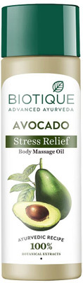 BIOTIQUE Bio Avocado Stress Relief Body Massage Oil(200 ml)