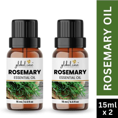 global care Rosemary Essential Oil 15ml Pack of 2 – Pure & Natural Hair Oil(15 ml)