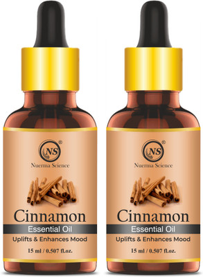 Nuerma Science Cinnamon Essential Oil (Pack of 2, 15 ML Each)(30 ml)
