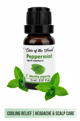 Elixir of the Forest Peppermint (Pudina) Essential Oil | Cooling Relief & Hair & Scalp Care(15 ml)