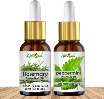 BROER Rosemary Oil & Peppermint Oil Combo Set Natural & Pure Essential Oils Kit(30 ml)
